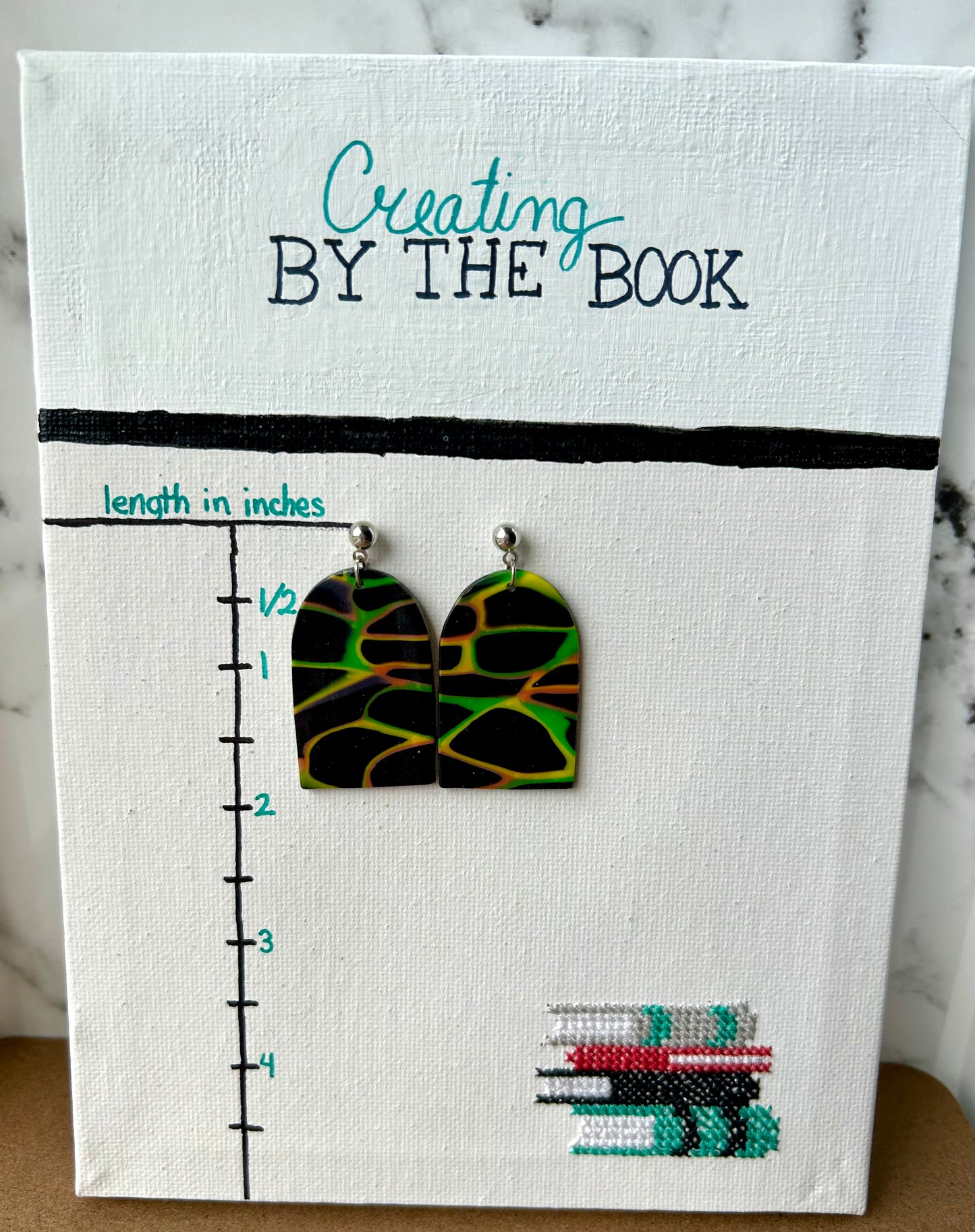 Neon Web Rebecca Earrings