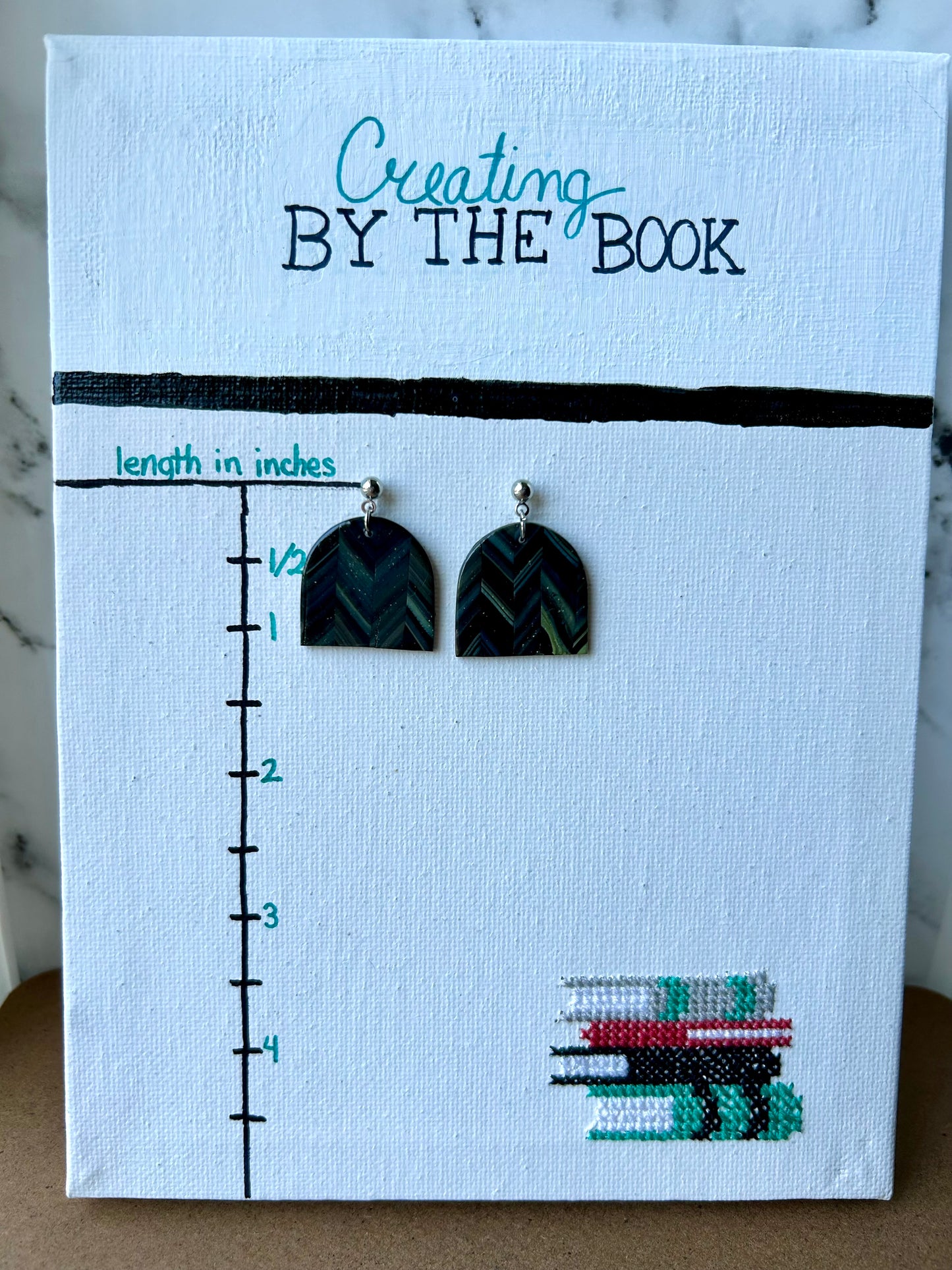 Flower Bargello Rebecca Earrings
