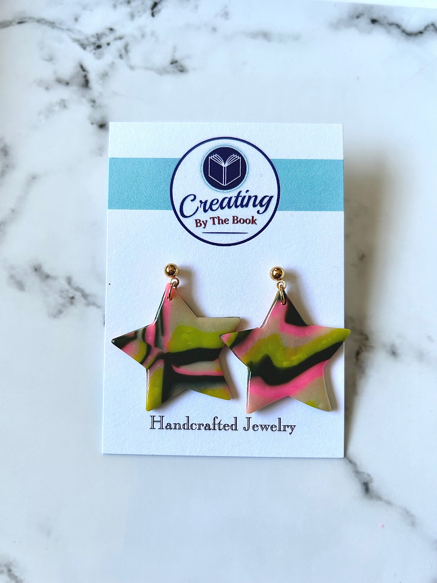 Summer Neon Star Earrings