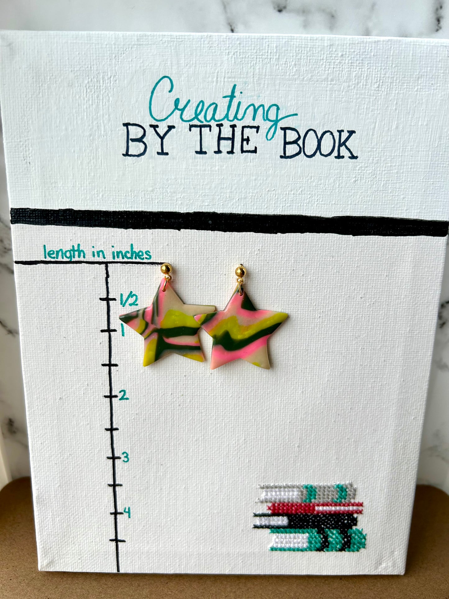 Summer Neon Star Earrings