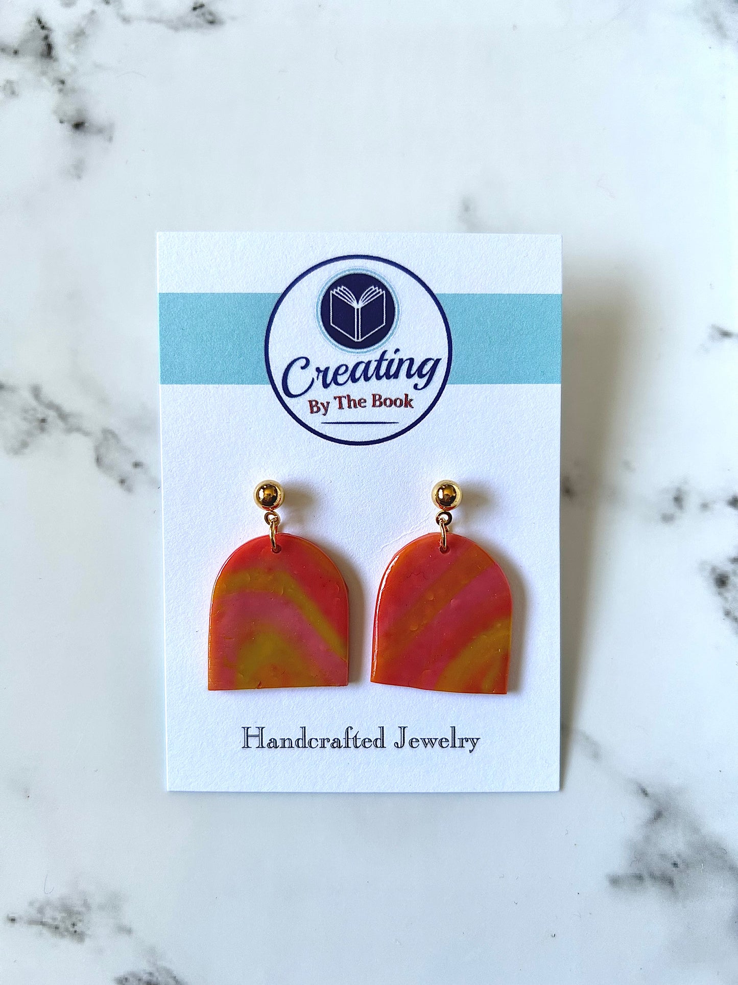 Orange Sherbet Rebecca Earrings