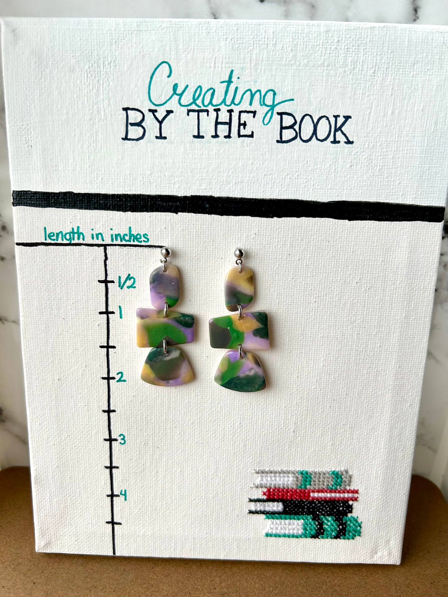 Pastel Spring Geometric Shape Earrings