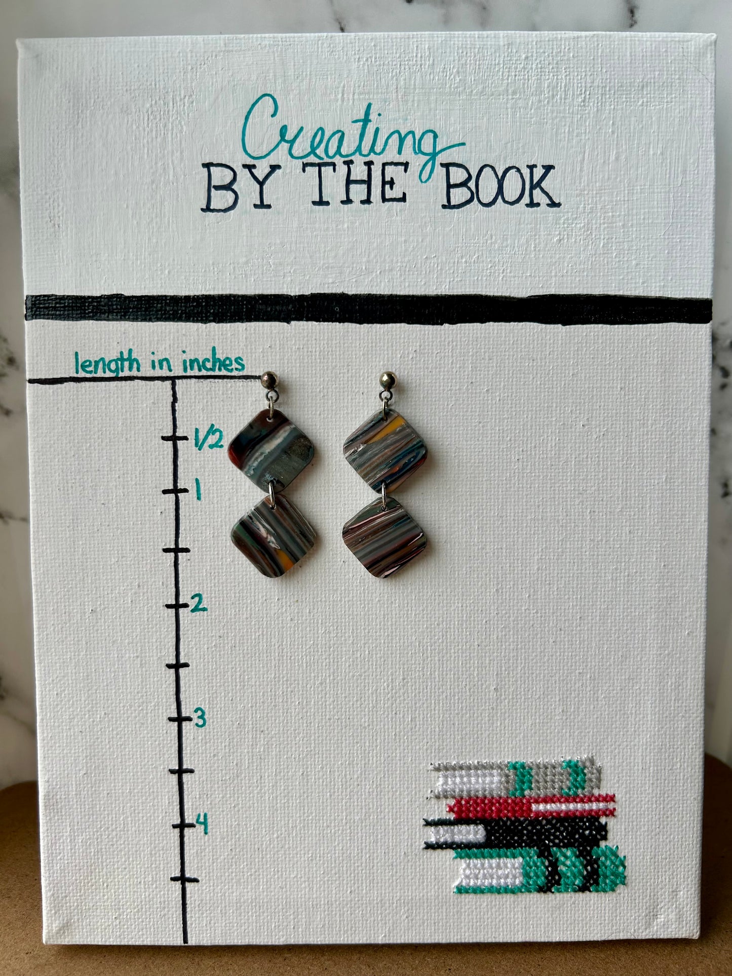 Garden Stripes Emily Earrings