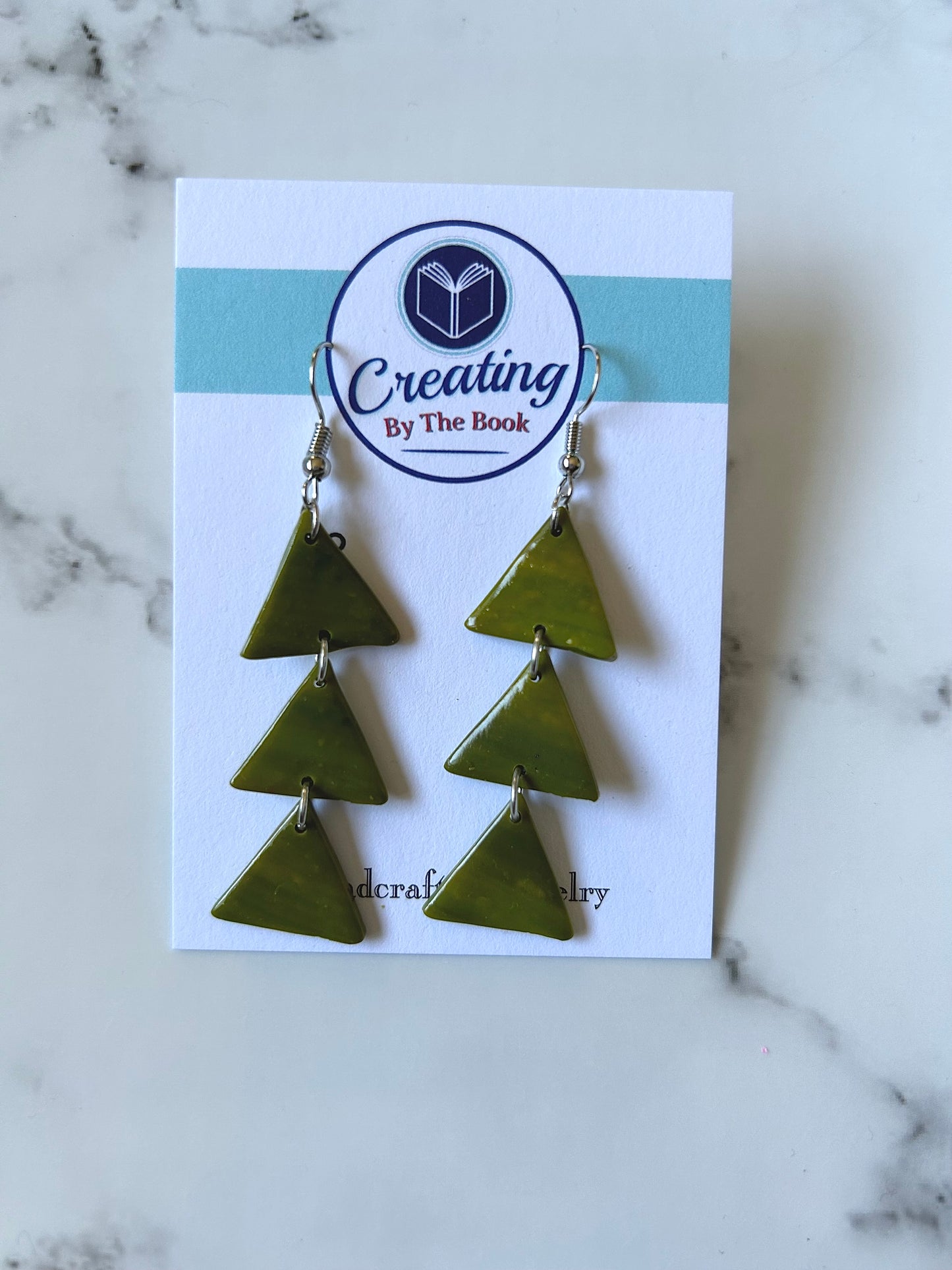Green Stripe Triangle Trio