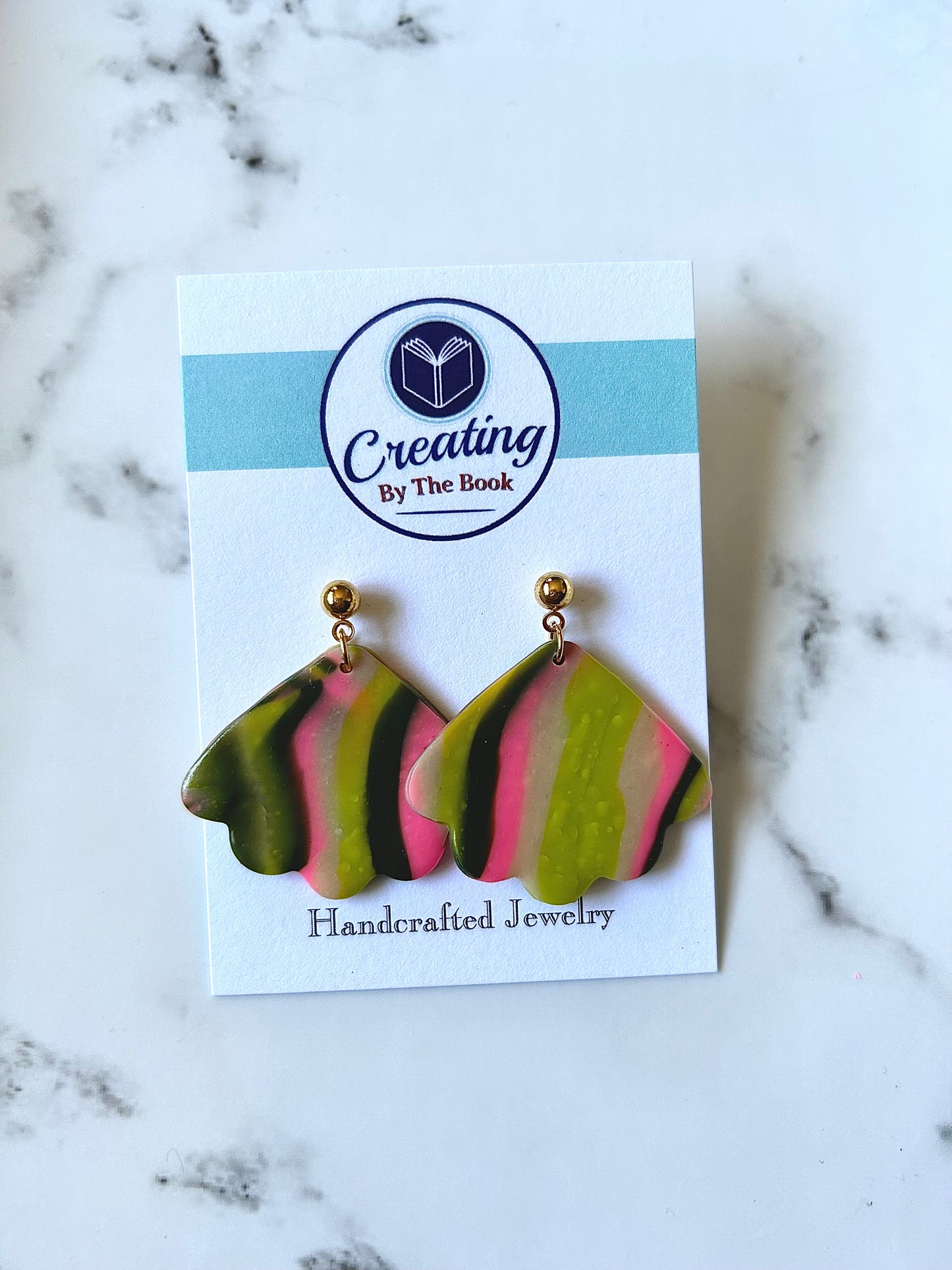 Summer Neon Shell Earrings