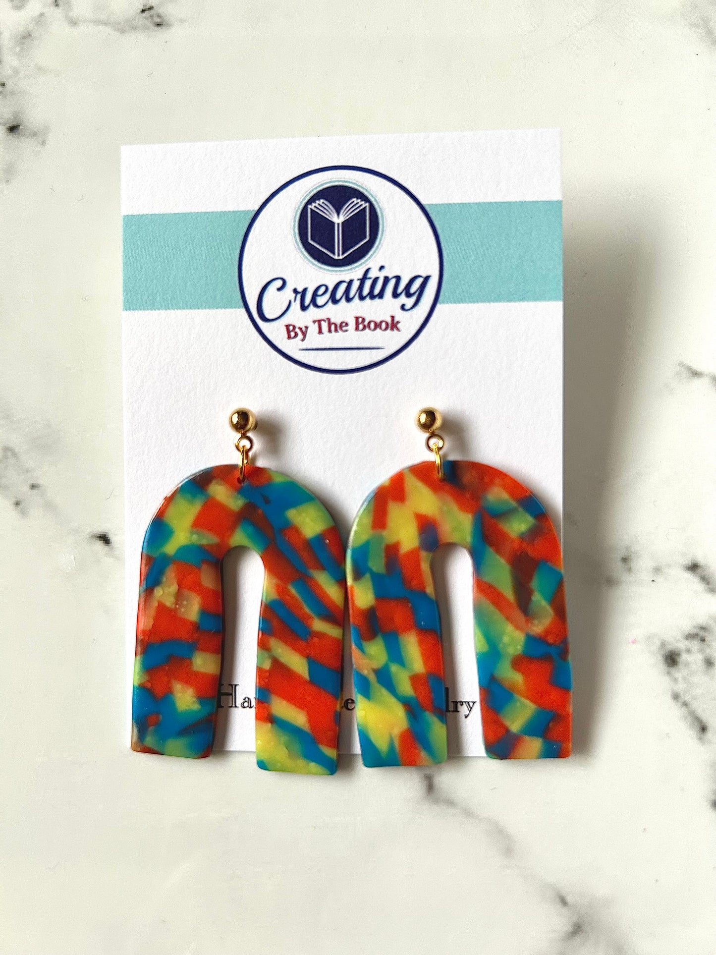 Primary Confetti Arch Earrings