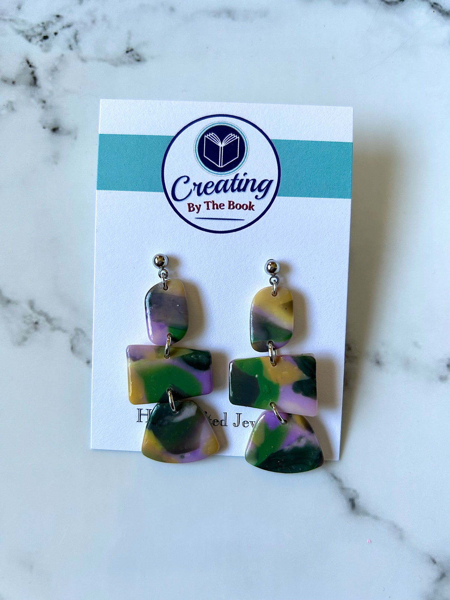 Pastel Spring Geometric Shape Earrings