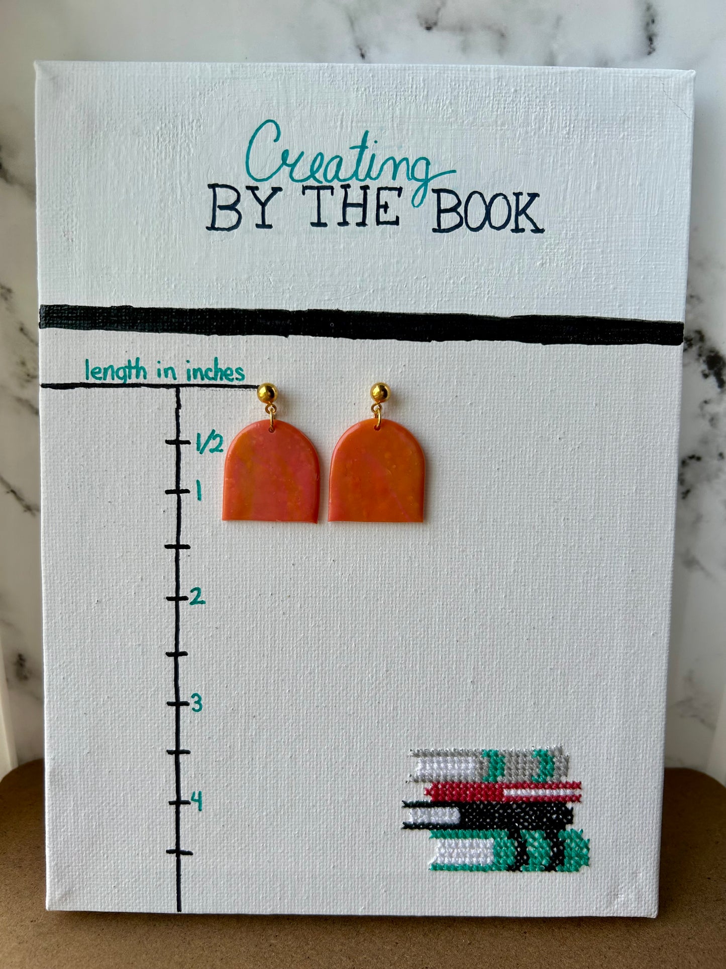 Orange Sherbet Rebecca Earrings