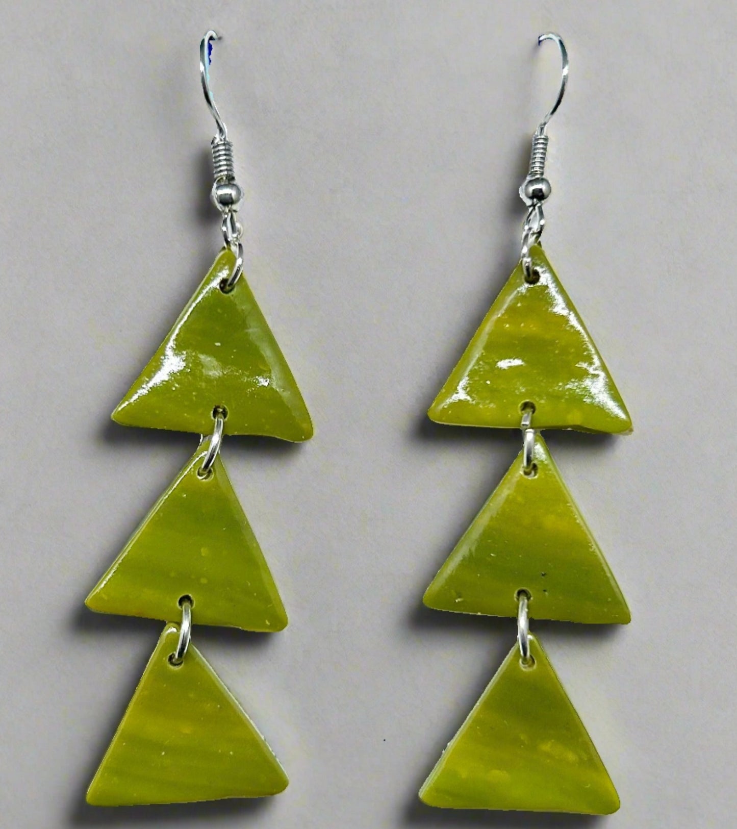 Green Stripe Triangle Trio
