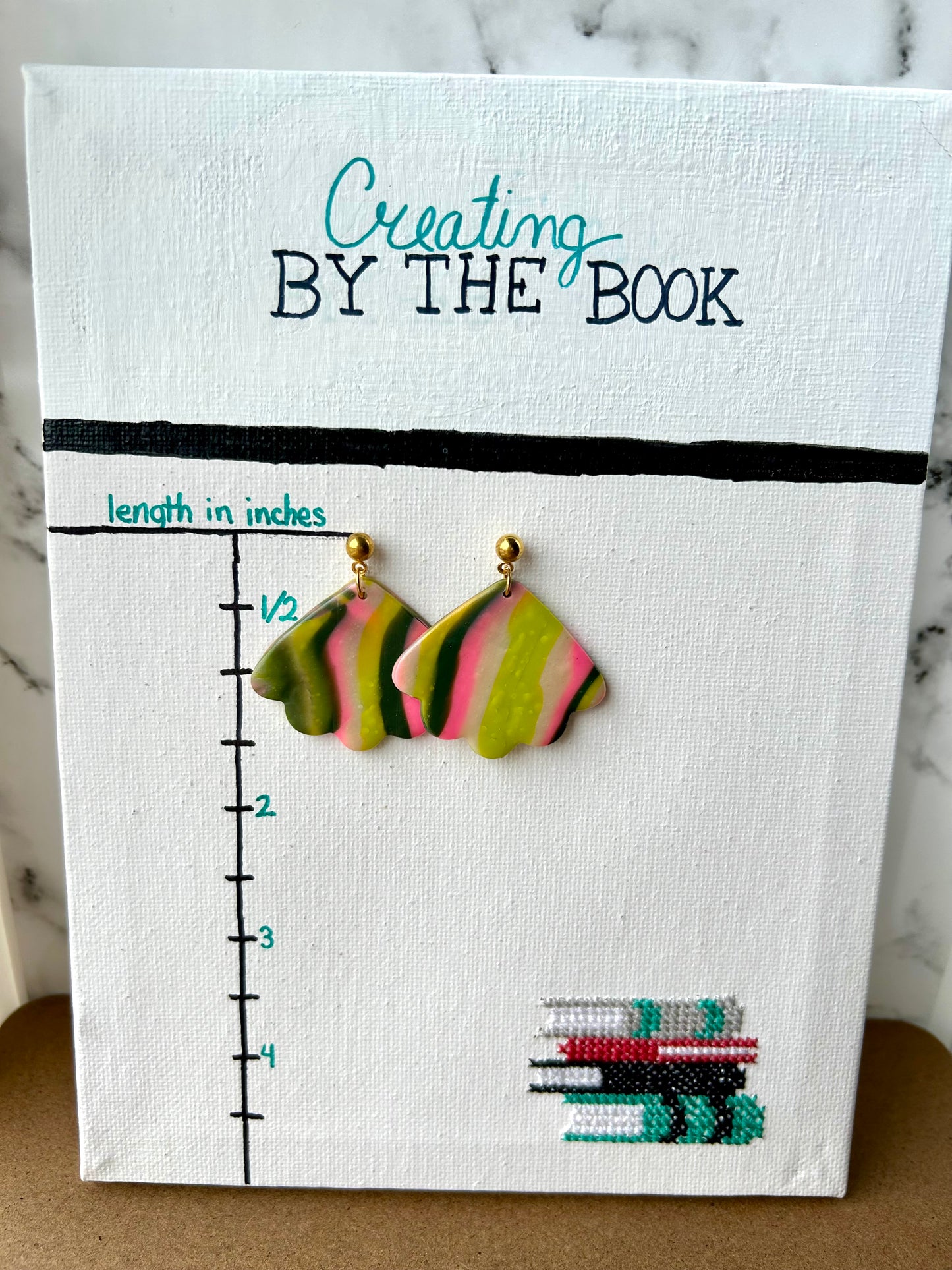 Summer Neon Shell Earrings