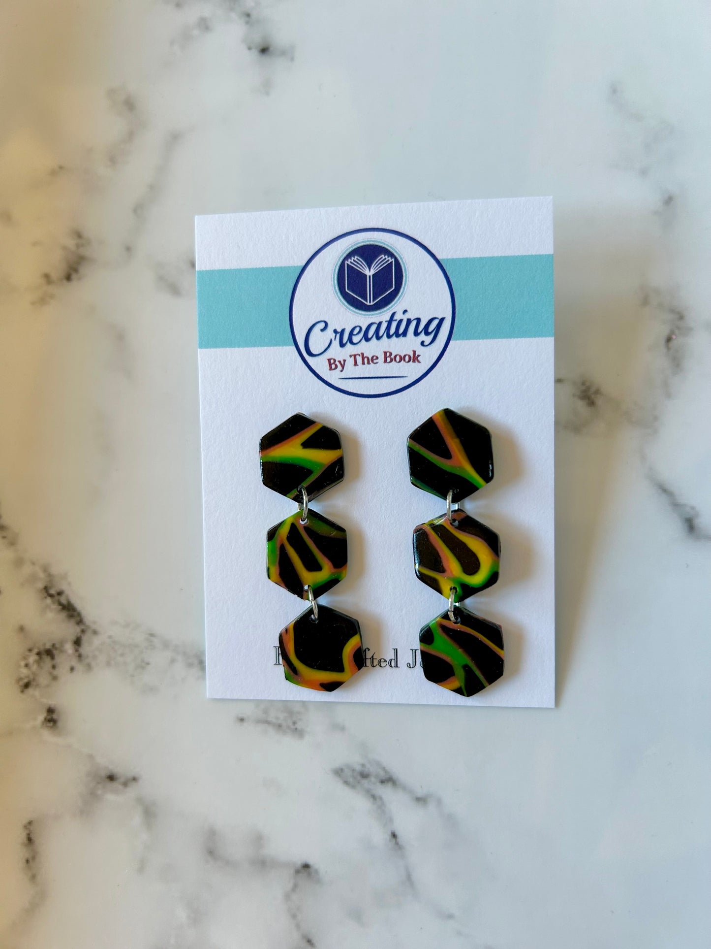 Neon Web Chloe Earrings