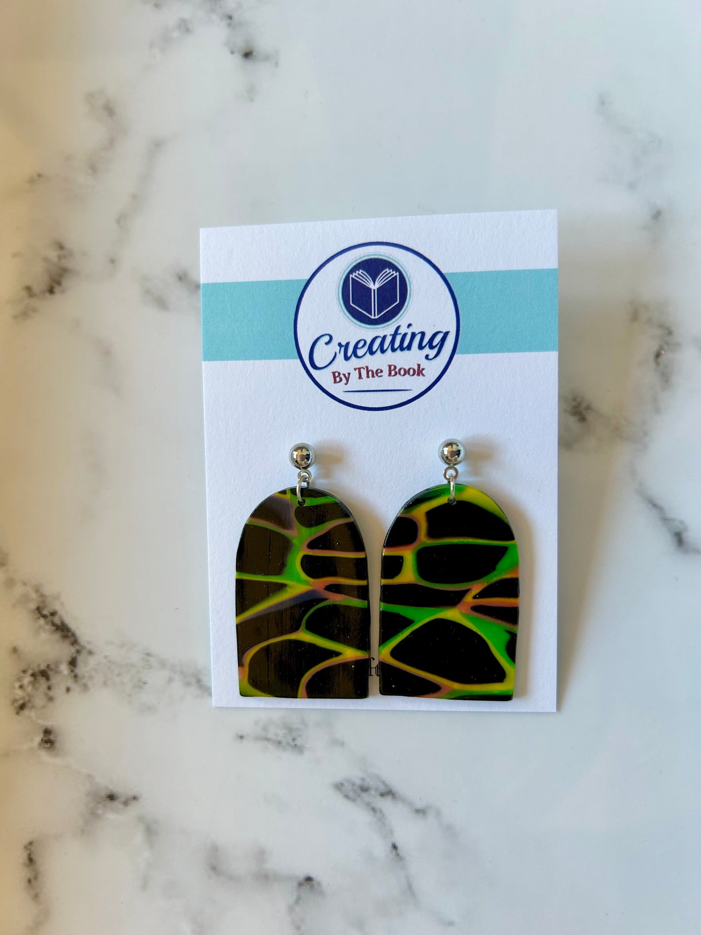 Neon Web Rebecca Earrings