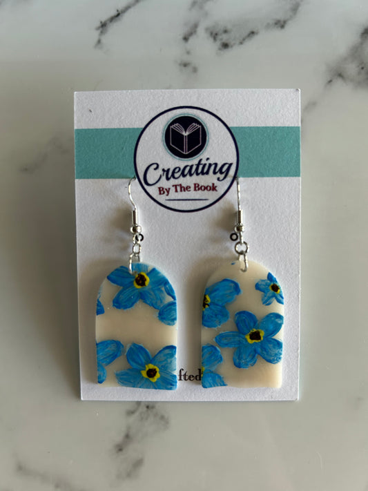 Rebecca Forget-Me-Not Polymer Clay Earrings